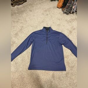 Men's Blue Quarter-Zip Jacket